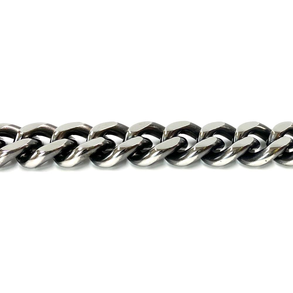 2 Tone Stainless Steel Curb Chain 1140SF Men's Jewelry Necklaces & Pendants